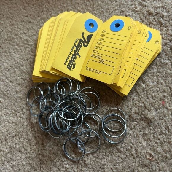 40 Raybestos Brakes Paperboard Dealership Key Tags - Picture 3 of 13